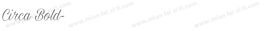 Circa Bold字体转换